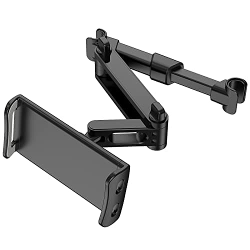 Giftorld Car Headrest Backseat Mount, 360° Rotating Adjustable Car Backseat Headrest Tablet/Phone Holder, Compatible for ALL 4"-11" Tablets, cellphones, iPhone, iPad Air Mini, Galaxy.