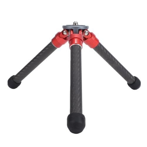 Sorandy Tabletop Tripod, Lightweight Carbon Fiber Ergonomic Retracted Rubber Pad, Small Desktop Tripod Handle with Versatile Expansion Options, for Mobile Phone Camera Projector — view 5