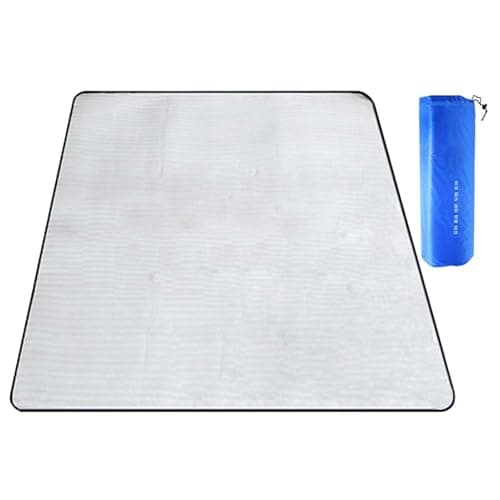 Aluminum Foil Camping Mat, 200x200cm Insulating Waterproof Thermal Foam Sleeping Mat, Foldable Tent Blanket For Outdoor Camping Hiking Picnic