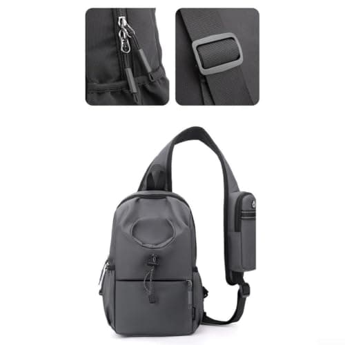 Secure Zipper for sling Bag Anti-Theft Design Black Secure Zipper — view 3