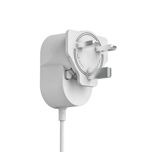 Yale - AC Power Adapter - EU & UK Power Modules - Continuous Power Supply - 8m cable - Spade Connectors - Power from Indoor Socket - Compatible with Yale Smart Video Doorbell — view 2