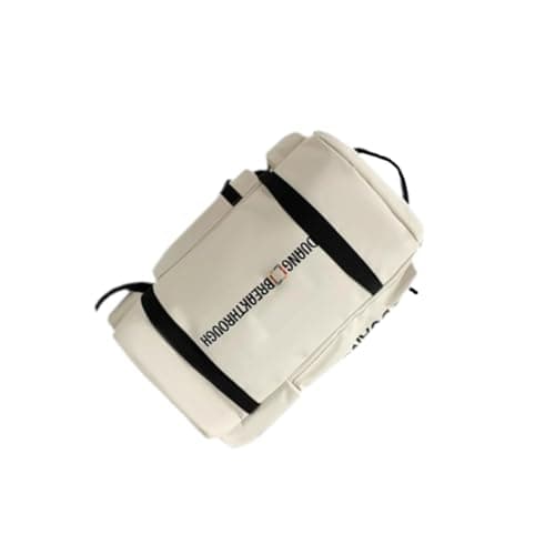 QUXVUIS Large Capacity Ski Boot Bag Waterproof Stylish Backpack Travel Outdoor Sports Accessories for Skiers Spacious Bag Can Comfortably Fit All Essential Gear, Beige, 60 x34 x27 cm