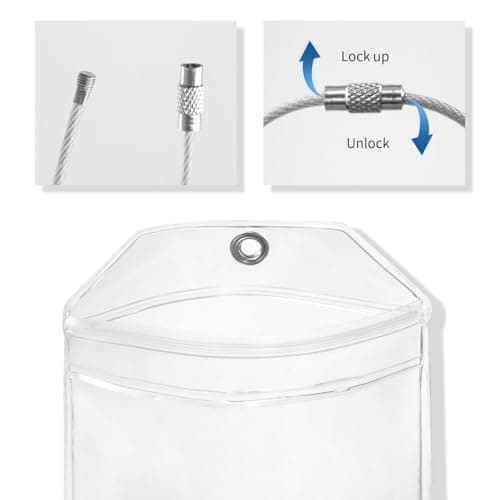 Cruise Luggage Tag Holder, 6 Pcs Waterproof Luggage Tags with Stainless Steel Wire, Clear Suitcase Tags Essentials for Suitcases, Durable Travel Tags Accessories for Luggage (6, 9cm X 20cm) — view 4