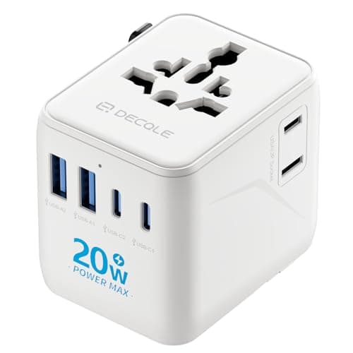 decqle “Pro” Universal Travel Adapter for International Travel -EU UK US AU