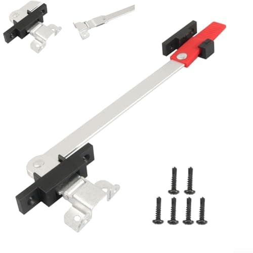 Rv Window Latch Support Bar Aluminum Exit Handle For Travel Trailer Camper Wind Resistant Silver With Red Grip Safety Lock Kit For Motorhome For Caravan Accessories For Easy Install Hardware Set — view 4