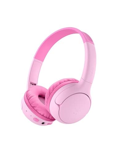 Belkin SoundForm Mini 2 On-Ear Wireless Headphones for Kids - Pink