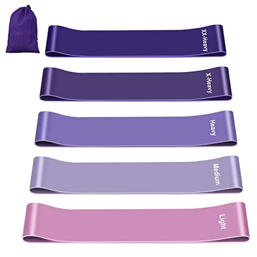 Fokky Resistance Bands [Set of 5], 100% Latex, 5 Levels Exercise Band