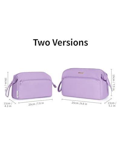 Narwey Large Makeup Bag, Travel Toiletry Bag, Wide-Open Wash Bag for Women — view 6