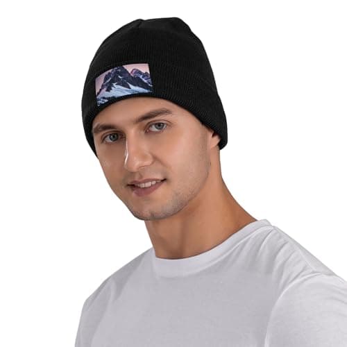 RoMuka Knitted Wool Travel Hat - Velvet Patch Winter Warm Hat Suitable for Home or Outdoor Activities, Travel Mountain, One Size, Travel Mountain, One Size — view 5