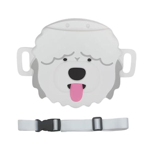 Dog Snack Pouch 200 Ml Dog Shape Silicone Magnetic Closure