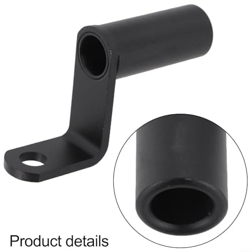 Motorcycle Rearview Mirror Mount Handlebar Adapter for Phone Bracket - Anti-Oxidant CNC Machined Holder for Mobile Devices Lights Grey(Black) — view 5