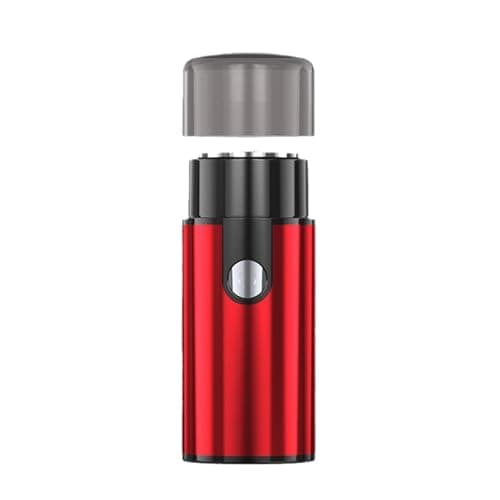 Portable Beard Trimmer for Men Rechargeable and Travel, Red