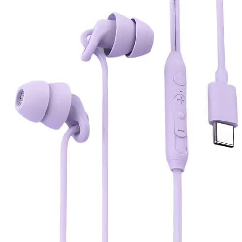 Sleep Earbuds, Soft Lightweight Wired Noise Cancelling Small Canal