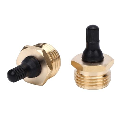 Blaihild Brass RV Blow Out Plug 1/2 Inch Schrader Valve Adapter for Winterizing - RV Air Compressor Adapter Tool for Travel Trailers Sprinkler Systems Freeze Protection — view 5
