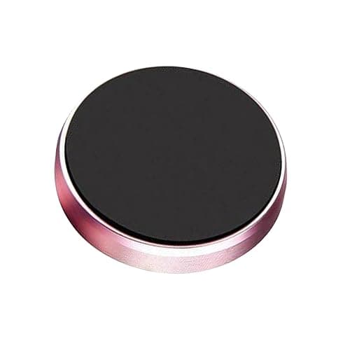 Hemobllo Universal Mini Car Magnetic Phone Mount Holder for Smartphones, Rose Gold Dashboard Cell Phone Holder Compatible with Models, Compact Magnetic Stand for Car Navigation