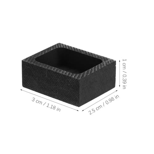 Graphite Ingot Mold for Teaching and Science Education, Black — view 2