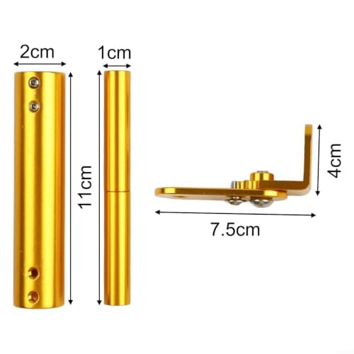 Red Aluminum Alloy Mount Bar for Honda Motorcycle(gold) — view 3