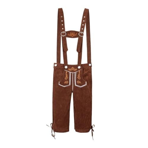 Men's Costume Trousers Short with Braces Oktoberfest Set Bavarian Costume Fashion Beer Festival Outfit with Alpine Hut Hat Cosplay Traditional Fancy Dress Costume Party Marquee Tent Festival Alcohol — view 6