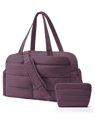 BAGSMART 31L Travel Gym Duffle & Wet Pocket, Weekend Overnight Carry on Bag
