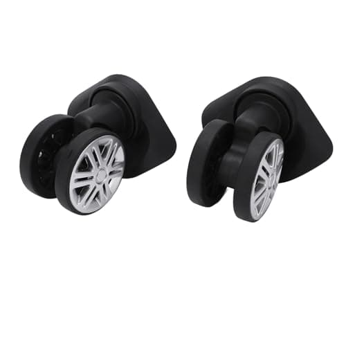 Suitcase Casters Mute Double Row Wheels for Luggage Repair, 2 Pack for Travelers — view 2
