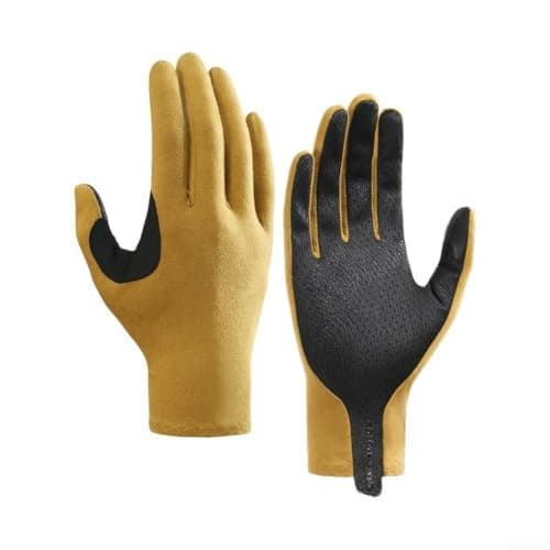 Breathable Mesh Wool Gloves for Cycling Men(Black M) — view 2