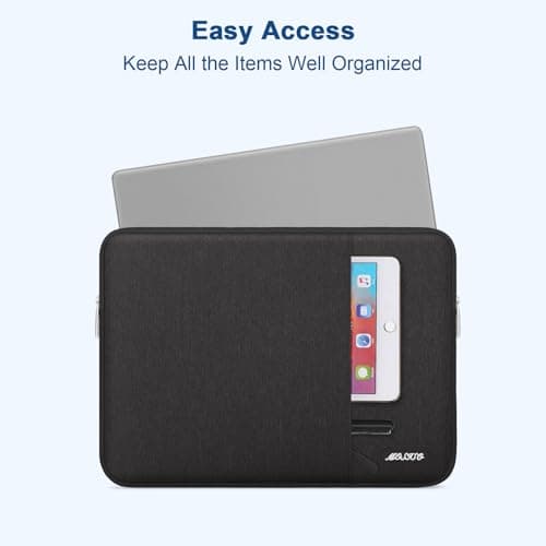 MOSISO 13 inch Laptop Case Compatible with MacBook Neo/Air, Black — view 2