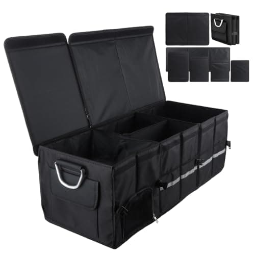 LDHHYH Car Boot Organiser, 90x35x30cm Foldable Car Boot Storage Organiser
