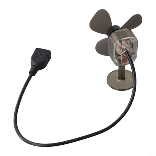 HaloModora Compact 5W Portable Wind Turbine USB Charging Unit Wind Energy Generator for Outdoor Cycling Hiking Travel Black — view 5