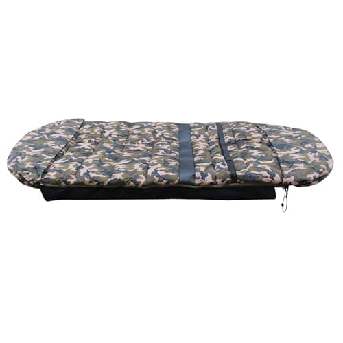 CARPZILLA Sleeping Bag Carp Fishing Snooze 5 Season Fleece Lined with Pillow Camping Hiking Backpacking Traveling 100CM Extra Wide CZ-007 Camouflage — view 4