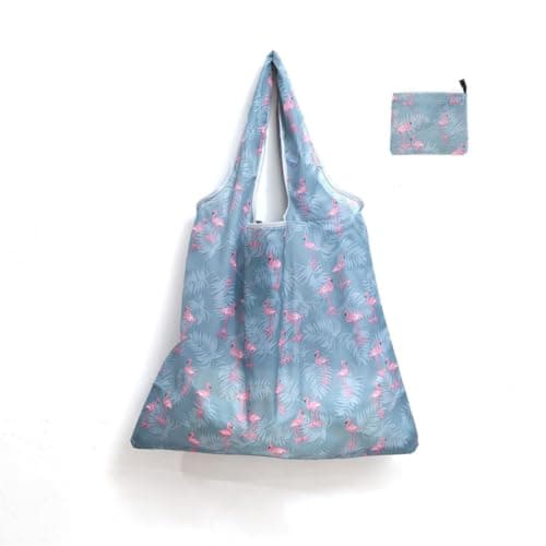 HONMEET 8 Pcs Large Foldable Shopping Bag Waterproof in Polyester — view 2