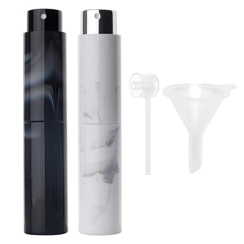 Times Mark 2PCS 10ml Travel Perfume Atomizer, Refillable Mini Perfume
