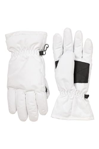 Mountain Warehouse Womens Ski Gloves - Snowproof, Textured Palm, Fleece Lined Warm Glove - For Skiing, Snowboarding & Outdoors White M — view 2