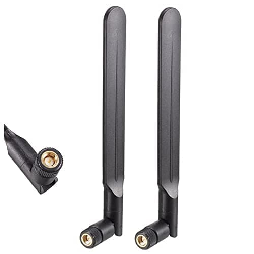 2-Pack 4G LTE Antenna 10dBi SMA Male – High Gain Cellular Signal Booster for Router Hotspot Modem, Trail Game Camera, Vehicle Tracker, Industrial IoT M2M RTU DTU Gateway (AT&T/Verizon/T-Mobile/Bell)