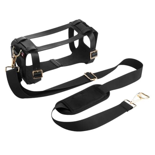 HTU PU Travel Carrying Strap Case with Adjustable Shoulder Strap Protective Speaker Cover for Marshall Middleton Speaker