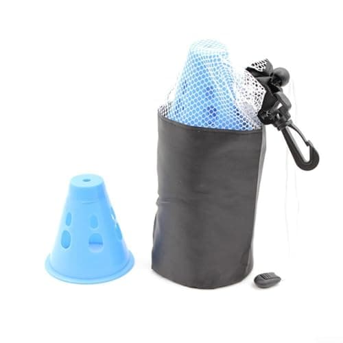 Reflective Tent Peg Cover Safety Cap for Camping Stakes TPR Rubber Ground Stake Protector with High Visibility Strips for Night Safety Outdoor Hiking Backpacking(Blue) — view 2