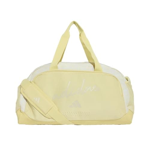 adidas Women's Adidas Woman Defender Allover Graphic Duffle S Duffel_Bag, Dual Yellow/Orbit Grey, One Size — view 3