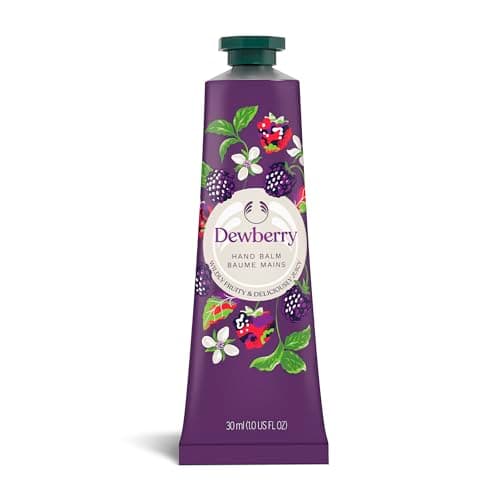 The Body Shop Dewberry Hand Balm (1x 30ml) Intensive Moisturising Hand Cream for Soft Skin, Fruity and Floral Scented Vegan Formula with Shea Butter, 96-Hour Moisture, Fast-Absorbing and Non-Greasy