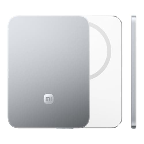 Xiaomi UltraThin Magnetic Power Bank 5000mAh, 15W Magsafe,Glacier Silver
