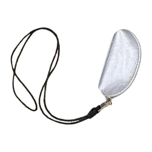 Compact Neck Wallet with Waterproof PU, Silver