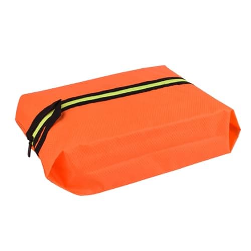 Shoe Bag, Smell Proof Pouch, Portable Shoe Organizer Water Resistant Travel Storage, Large Capacity Carrier Case for Women Footwear Heels Trainers Sandals, Closet, Luggage, Gym, Hotel, Orange, Se