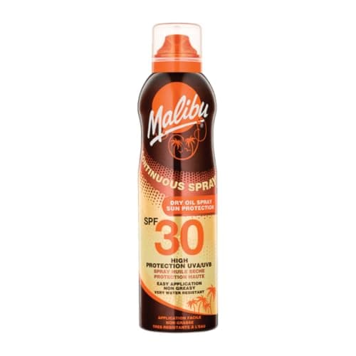 Malibu Sun SPF 30 Continuous Dry Oil Spray, 175ml