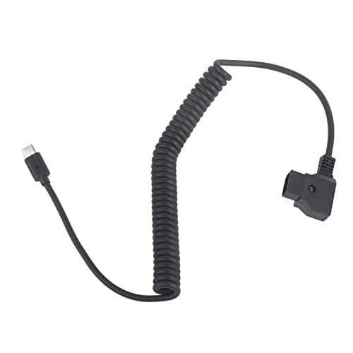 Phefop Cables & Cords Flexible PD Charging Cable for V Mount Camera Battery Outdoor Photography Power Supply Coiled Spring USB C to D Tap Power Cord Camera Conversion Cable — view 6