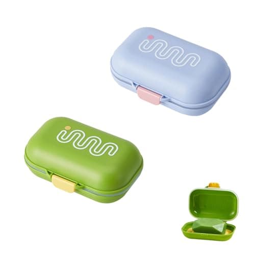 YFaith 2 Pieces Soap Box, Water Proof Travel Soap Holder, Portable Plastic Soap Dish, with Airtight Lid and Drainage Pad, for Home, Travel, School