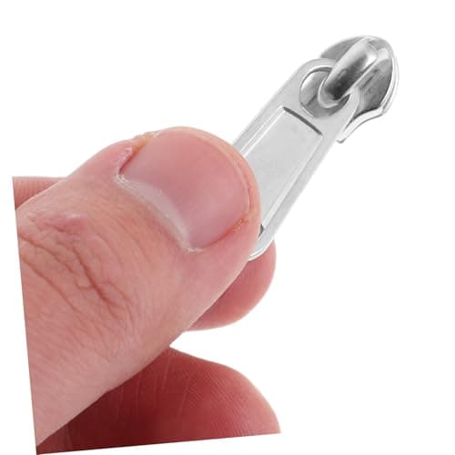 50pcs Silver Zipper Sliders Aluminium Alloy for Bags Backpacks — view 4