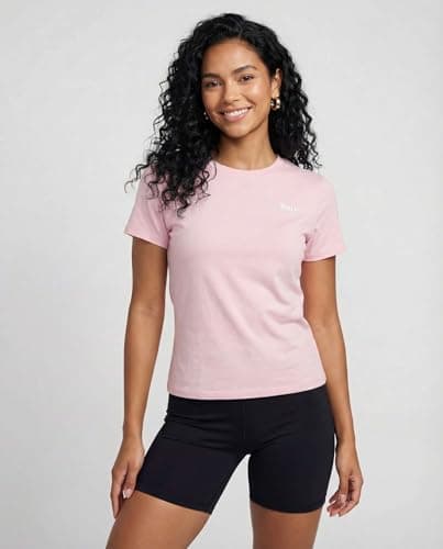 Juicy Couture 5PK Women's Short Sleeve Athletic T-Shirts – Workout Tops for Fitness, Yoga, Pilates, Gym & Activewear- Set 5, M — view 2