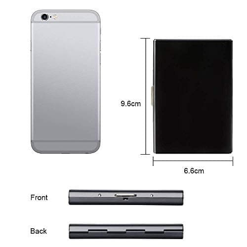 Vicloon Metal Card Holder Wallet,Ultra Thin Stainless Steel Metal Wallets RFID Blocking Credit Card Wallet Holder for Men & Women,Best Card Protector — view 2