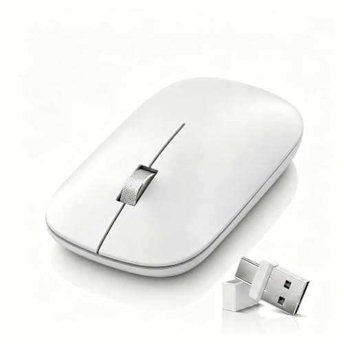LOONASA USB-C/A & Bluetooth Mouse for MacBook Laptop Tablet iPad PC Office