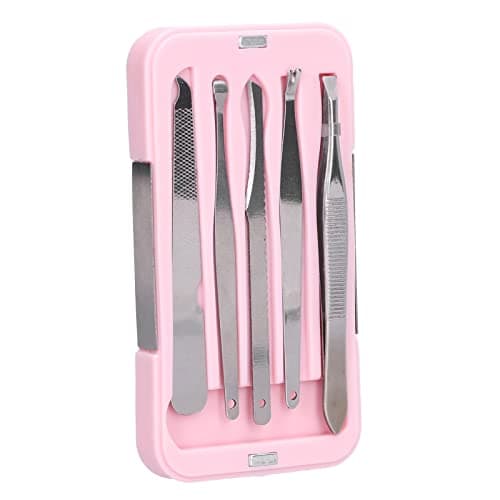 Stainless Steel Nail Clippers Set 9 Piece Magnetic Travel Kit with Nail File, Eyebrow Tools, and Pedicure Knife — view 5