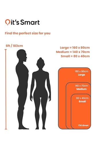 it's Smart Microfibre Travel Towel Camping Towel, Swimming, Beach, Quick Dry & Super Compact - Great for Festivals, Beach, Wild Swimming, Sports, Gym, Yoga and Hiking (Small) 80cm x 40cm — view 6