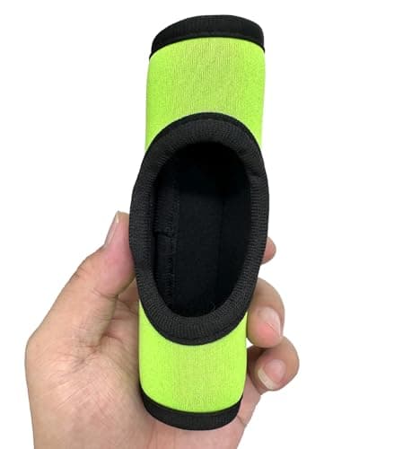 KOSTOO Neoprene Luggage Handle Wrap Soft Grip Handle Cover Luggage Identifier with Hollow Design for Suitcases Luggage Travel Accessories (3 PCS Green) — view 4